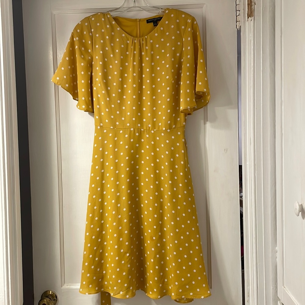 Gently used Banana Republic yellow dress